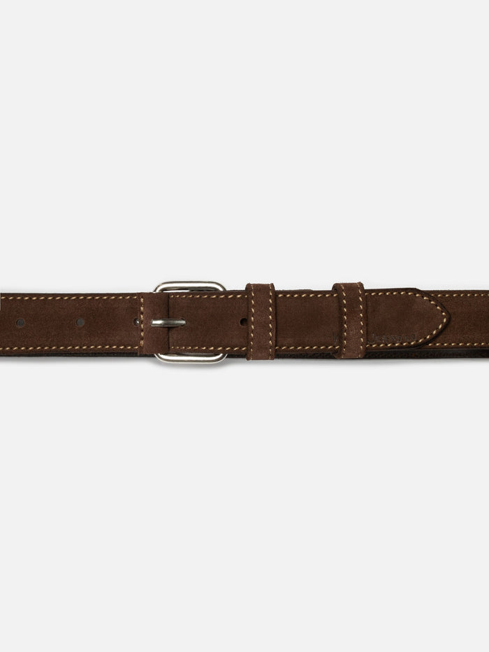 Dwayne Suede Belt - Dark Brown