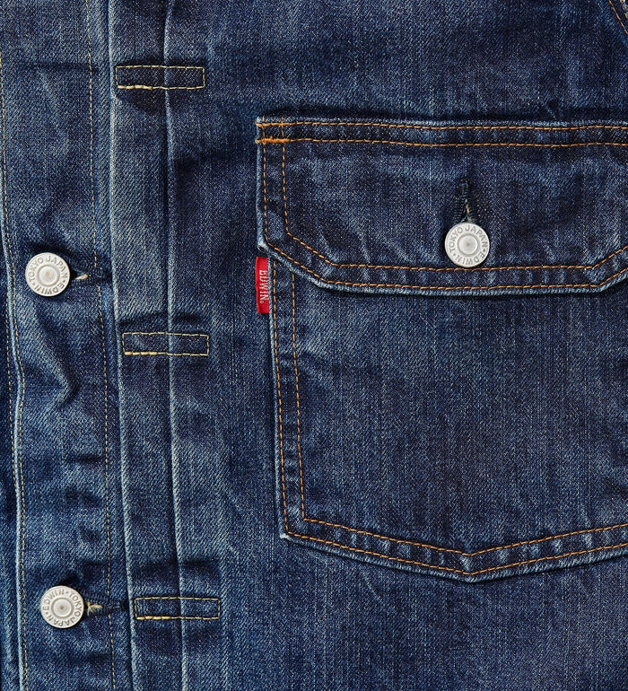 E55550-126 505 50DENIM JACKET - DARK BLUE