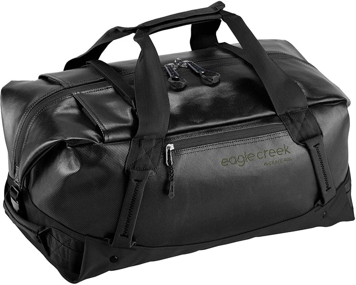 Eagle Creek Migrate Duffel 40L in Jet Black color from the front