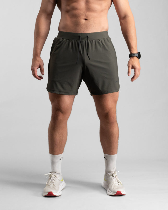 Elite Performance 7“ Shorts (Tactical Olive) - Athletic Aesthetics