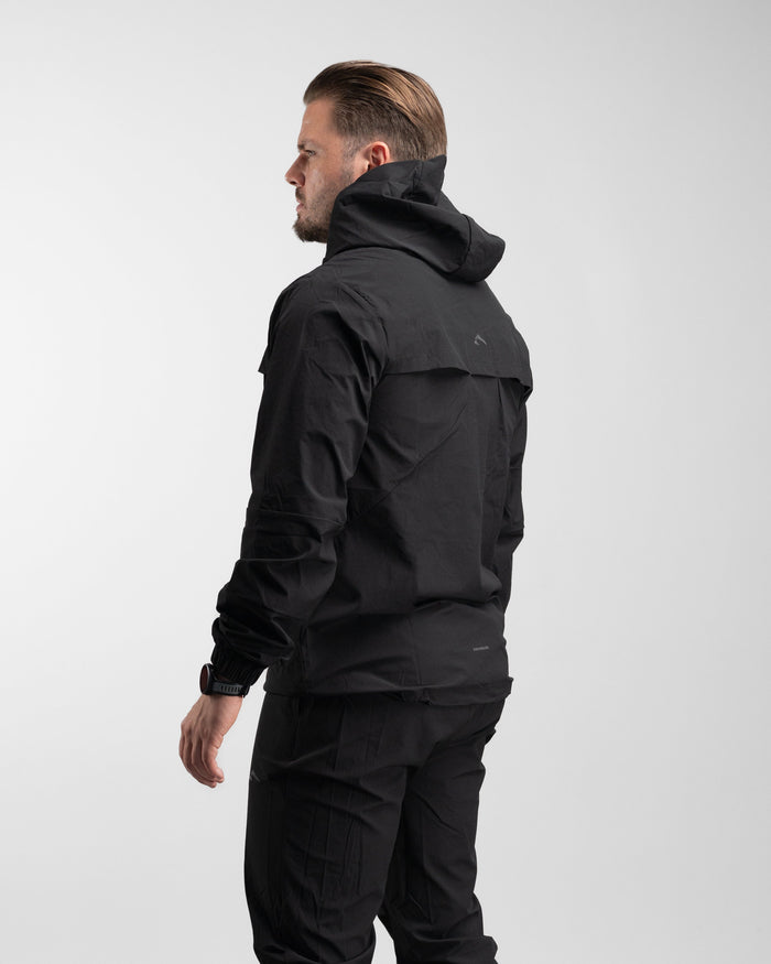 Elite Windbreaker Full Zip (Black) - Athletic Aesthetics