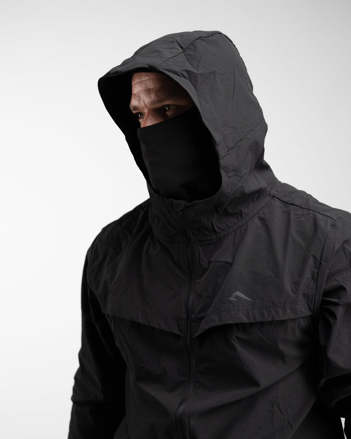Elite Windbreaker Full Zip (Black) - Athletic Aesthetics