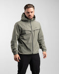 Elite Windbreaker Full Zip (Light Olive) - Athletic Aesthetics