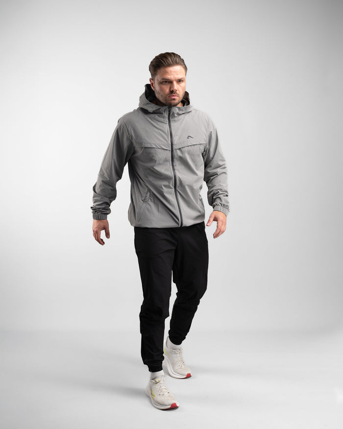 Elite Windbreaker Full Zip (Tactical Grey) - Athletic Aesthetics