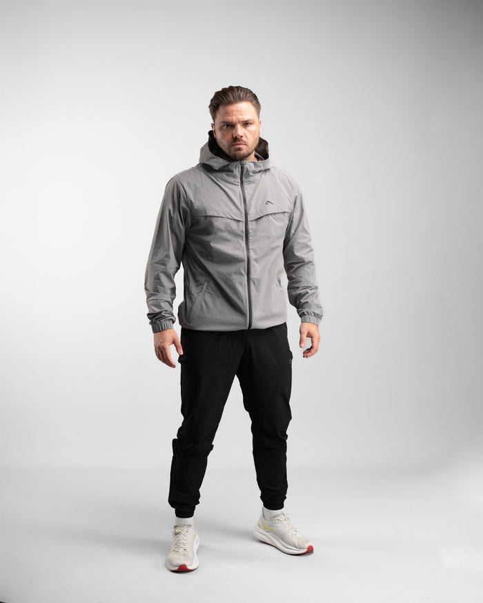 Elite Windbreaker Full Zip (Tactical Grey) - Athletic Aesthetics