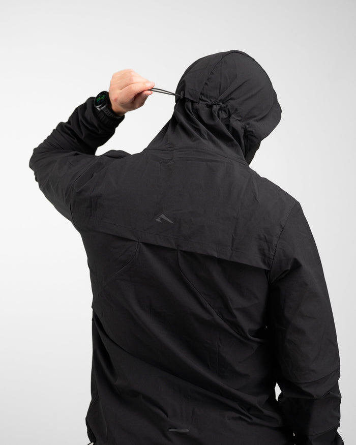 Elite Windbreaker Half Zip (Black) - Athletic Aesthetics