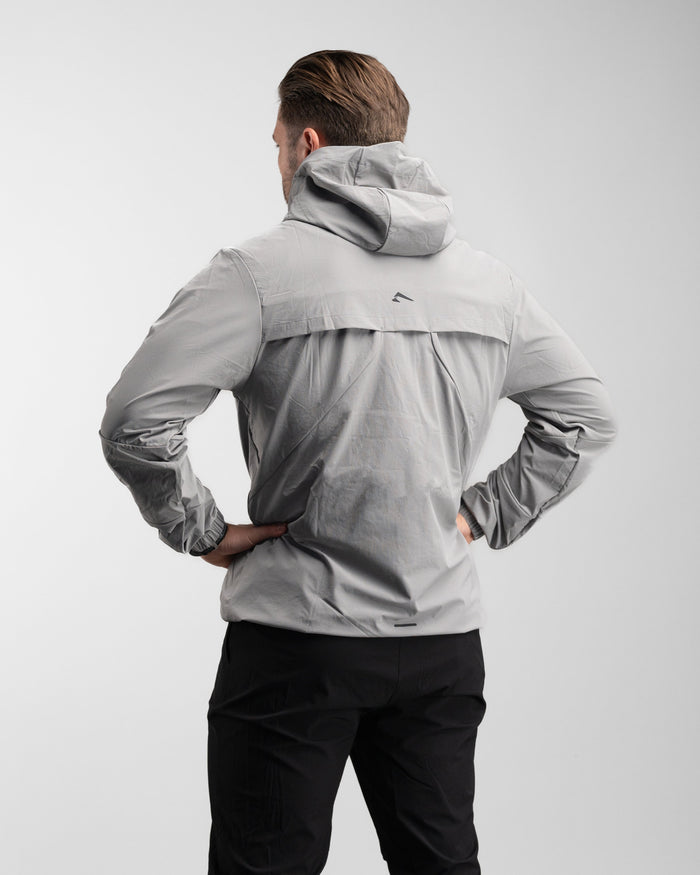 Elite Windbreaker Half Zip (Tactical Grey) - Athletic Aesthetics