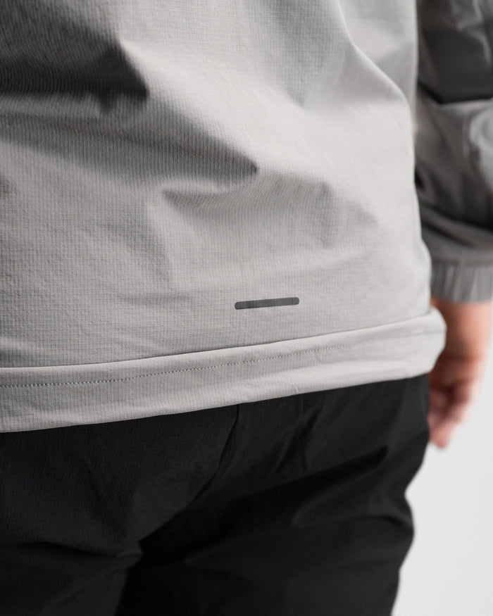 Elite Windbreaker Half Zip (Tactical Grey) - Athletic Aesthetics