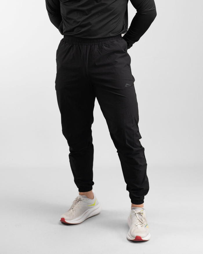 Elite Windbreaker Jogger (Black) - Athletic Aesthetics