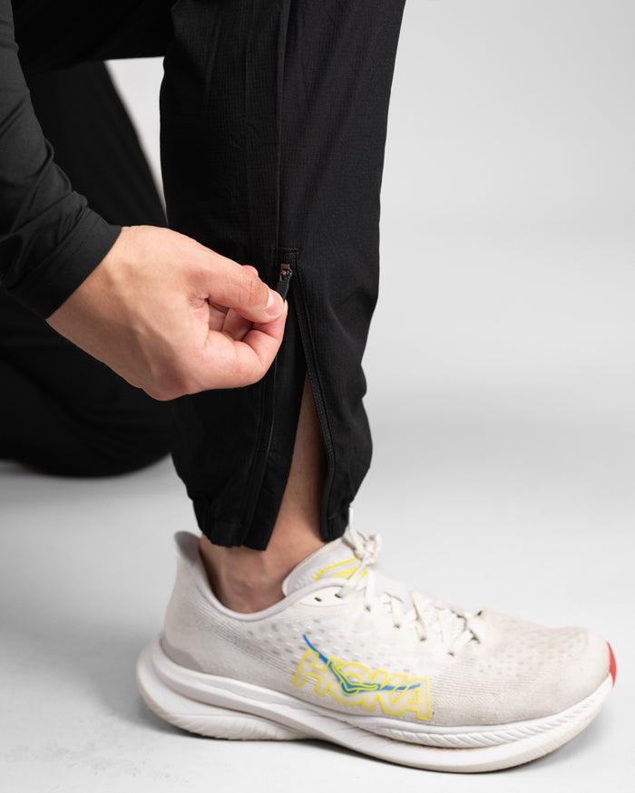 Elite Windbreaker Jogger (Black) - Athletic Aesthetics