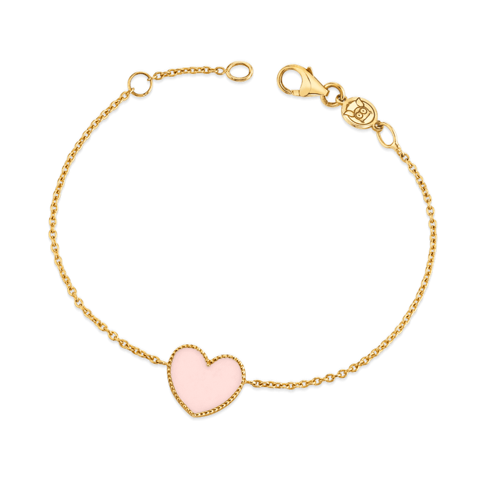 Enamel Heart Bracelet