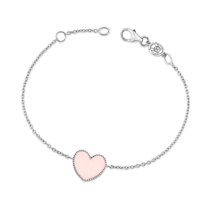 Enamel Heart Bracelet