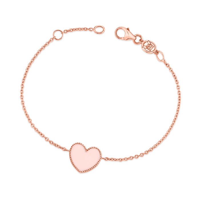Enamel Heart Bracelet