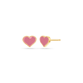 Enamel Heart Earrings