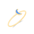 Enamel Moon Ring