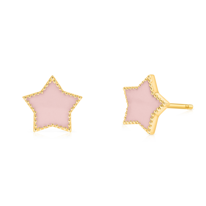 Enamel Star Earrings