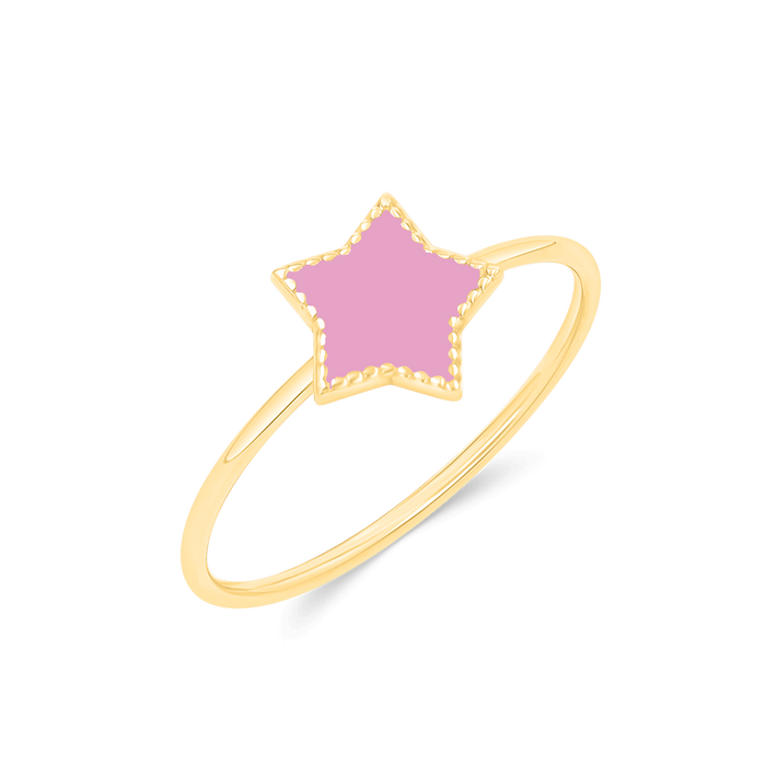 Enamel Star Ring