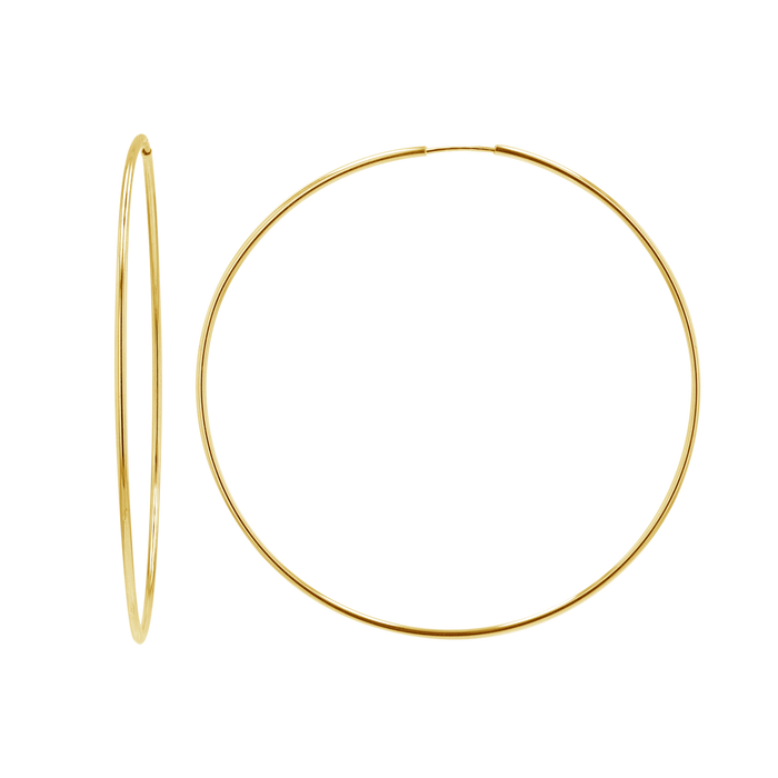 Endless Gold Hoop Earrings