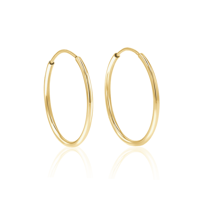 14K Yellow Gold / 35mm Diameter