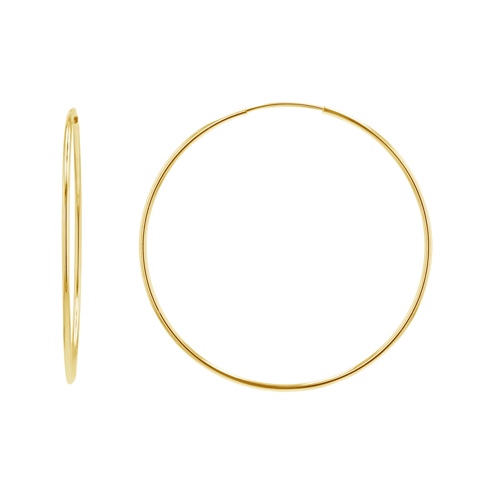 Endless Gold Hoop Earrings
