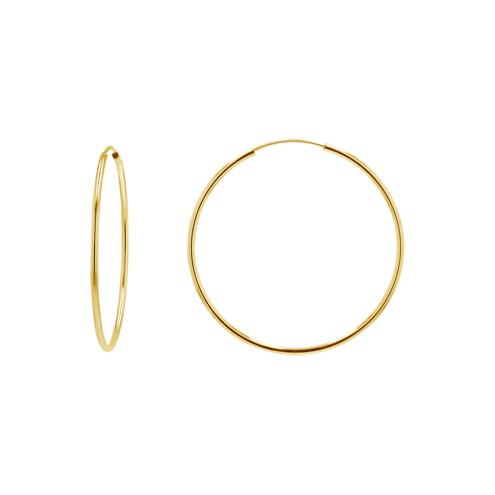 Endless Gold Hoop Earrings