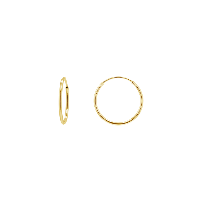 Endless Gold Hoop Earrings