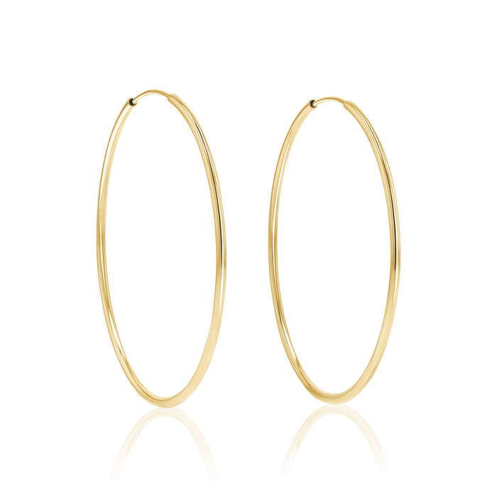 Endless Gold Hoop Earrings