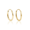 14K Yellow Gold / 12mm Diameter