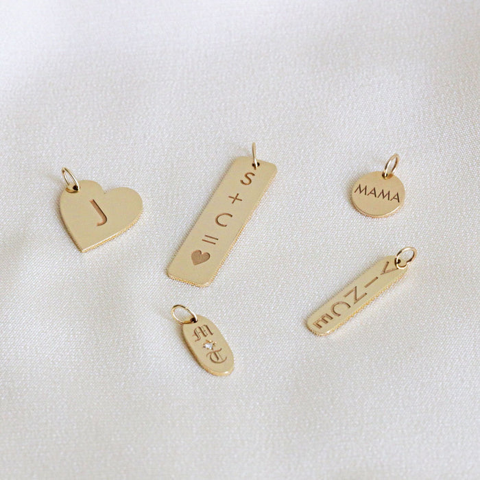 Engravable Round Coin Charm