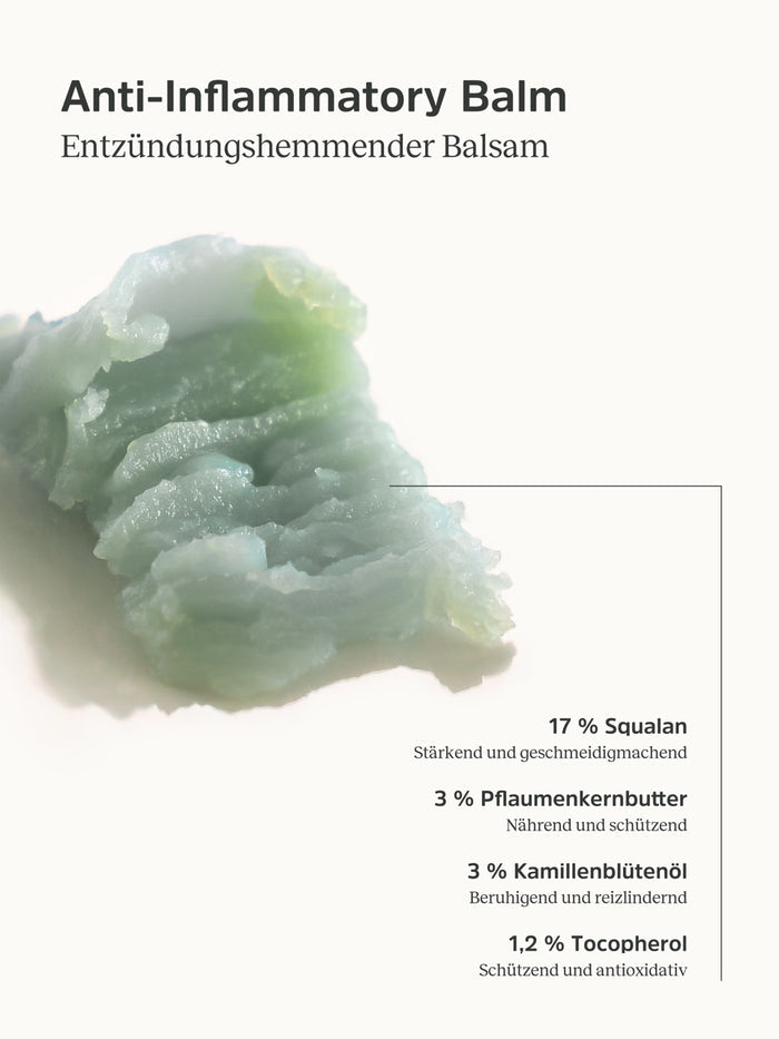 Konsistenz und Informationen zum Anti-Inflammatory Balm