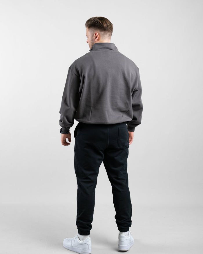 Essential Oversize Half Zip (Olive) - Athletic Aesthetics