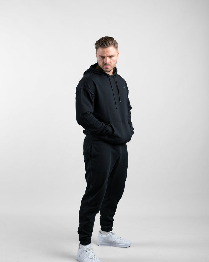 Essential Oversize Hoodie (Black) - Athletic Aesthetics