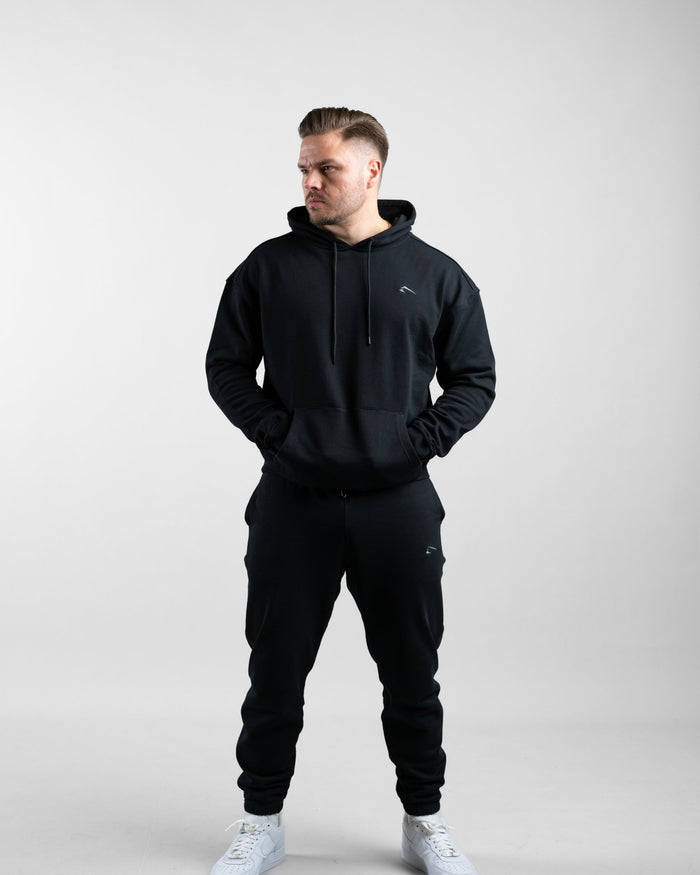 Essential Oversize Hoodie (Black) - Athletic Aesthetics