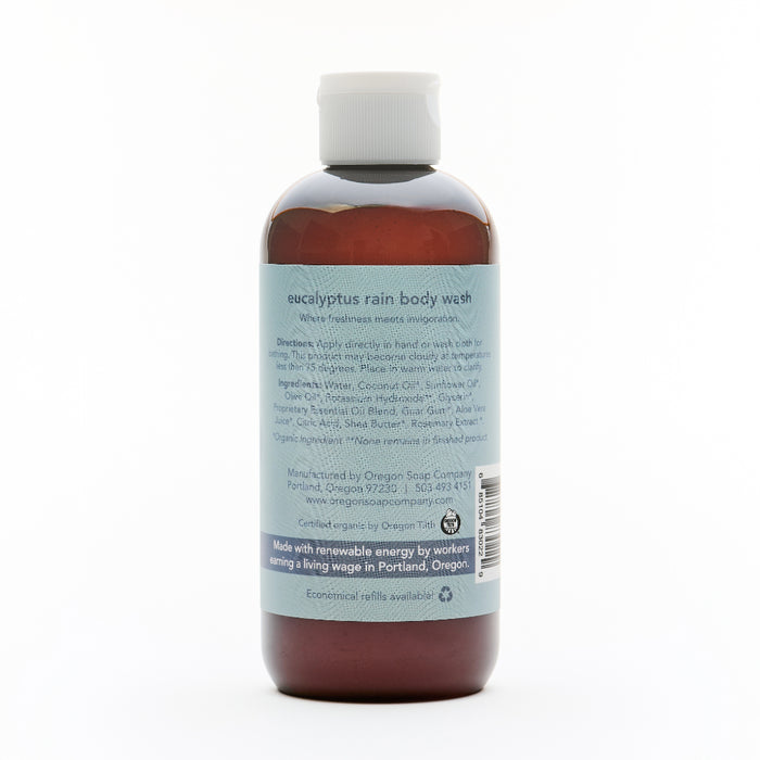 Eucalyptus Rain Natural Organic Body Wash