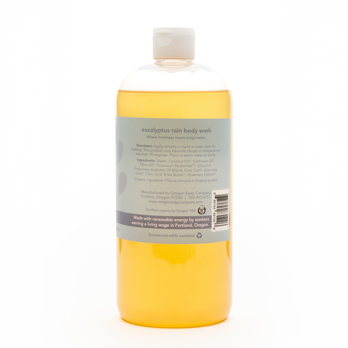Eucalyptus Rain Natural Organic Body Wash