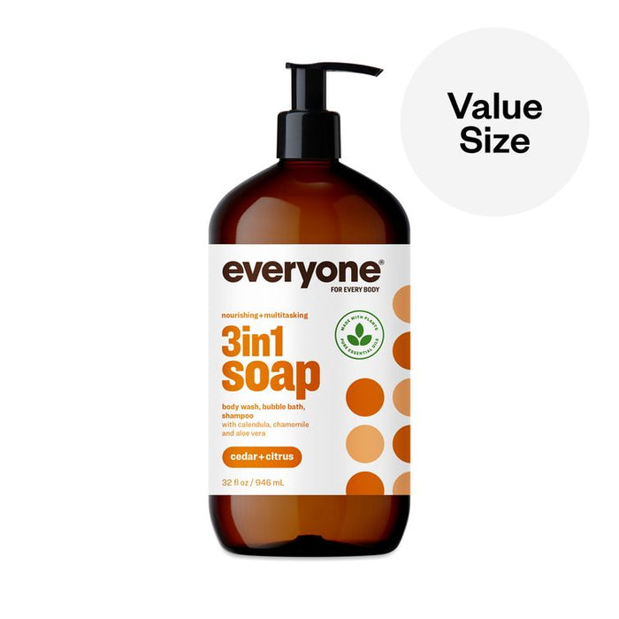 Everyone Cedar & Citrus 3-in-1 Soap 3-Pack