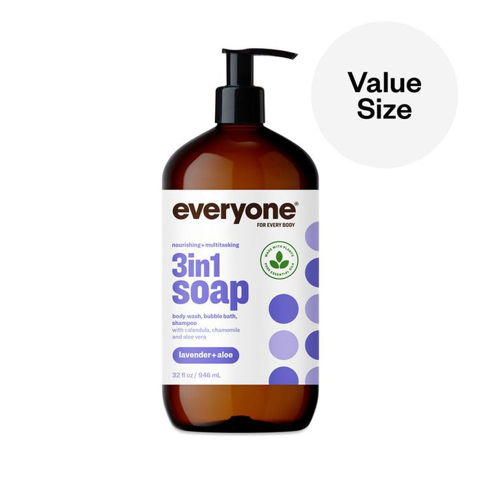 Everyone Lavender & Aloe 3-in-1 Soap 3-Pack