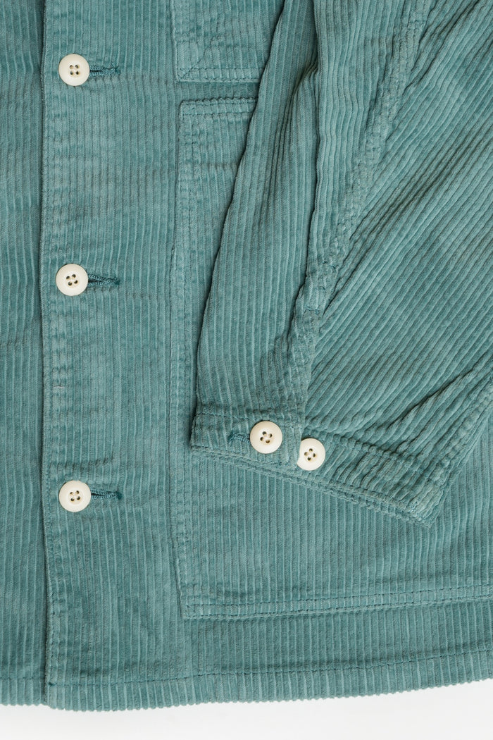 FATIGUE COVER JACKET (9W CORDUROY) - BLUE GREEN