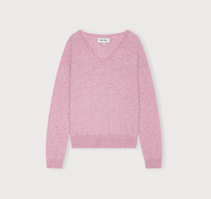 Fine Knit V-Neck Sweater
