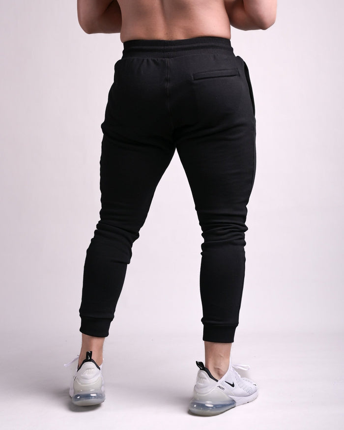 Fit Joggers (Black/Black) - Athletic Aesthetics