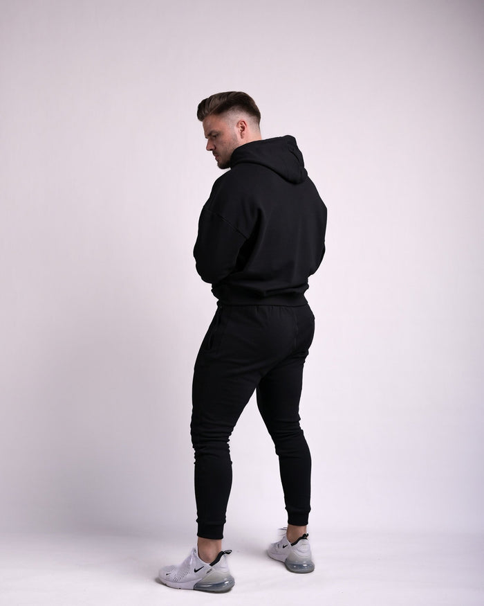 Fit Joggers (Black/Black) - Athletic Aesthetics