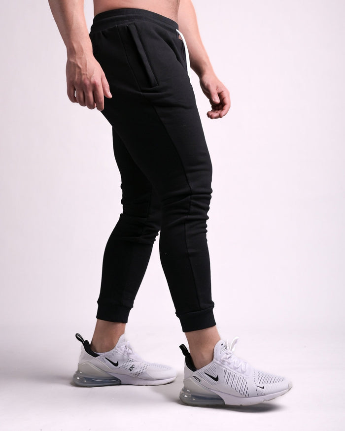 Fit Joggers (Black/White) - Athletic Aesthetics