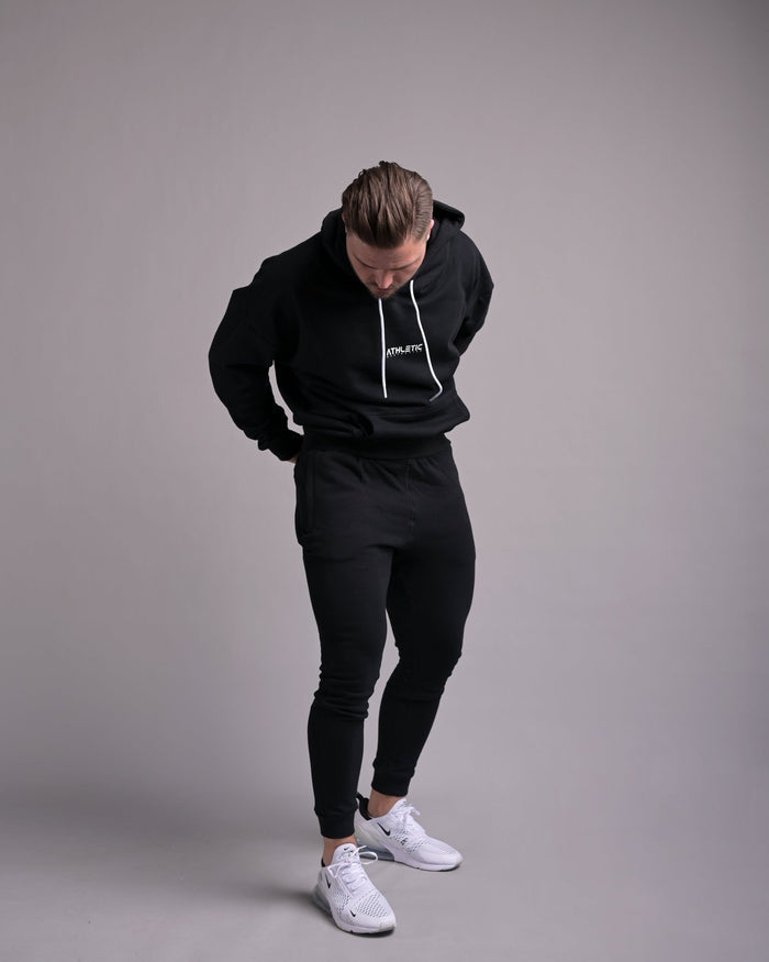 Fit Joggers (Black/White)