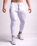 Fit Joggers (White/Black) - Athletic Aesthetics