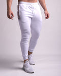 Fit Joggers (White/White) - Athletic Aesthetics