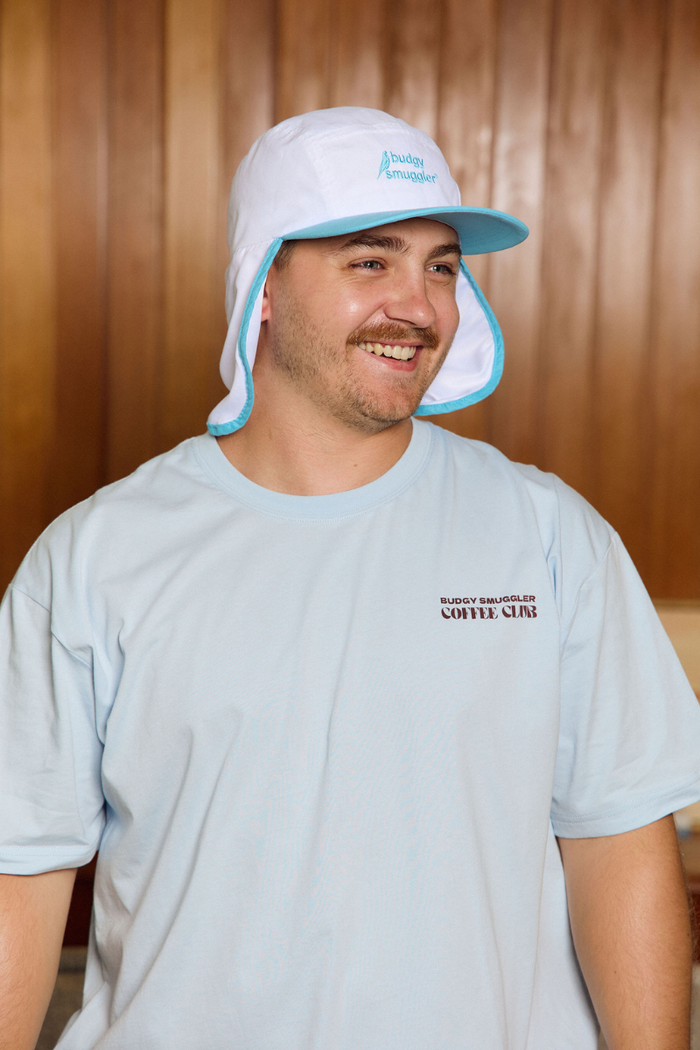 Flap Hat in White