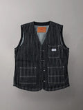 FN-MVD-702 VEST 10oz DENIM WABASH WORK - INDIGO