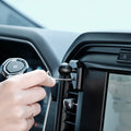 Image of Offroam Mounting Base installed securely in Ford F-150 2021-2026 | F-250/F-350 2023-2026 | F-150 Lightning (XL & PRO) 2022-2026. This premium all metal phone mounting base installs easily without drilling or glue. Perfect placement without blocking screens, driver view, or air flow.