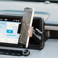 Image of Offroam Phone Mount installed securely in Ford Maverick 2022-2024. This premium phone mount installs easily without drilling or glue. Spring loaded Universal holder for use with any phone. Perfect placement without blocking screens, driver view, or air flow. Fully adjustable positioning.