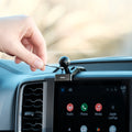 Image of Offroam Mounting Base installed securely in Ford Ranger 2024-2026. This premium all metal phone mounting base installs easily without drilling or glue. Perfect placement without blocking screens, driver view, or air flow.
